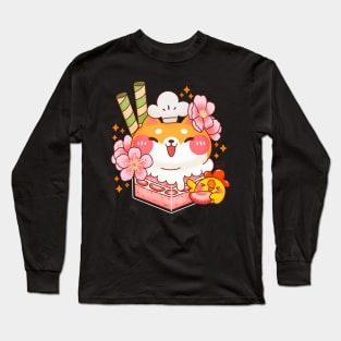 Sakura Strawberry Cake Box Long Sleeve T-Shirt